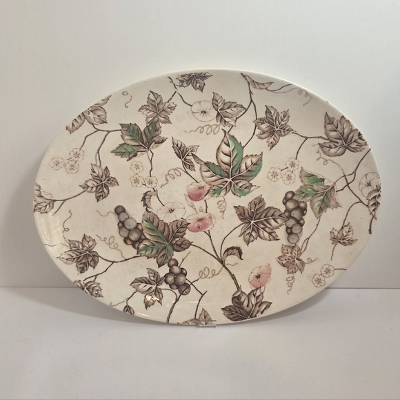 Nasco Other - Floral Oval Ceramic Platter